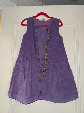 Button-Through Pinafore Dress